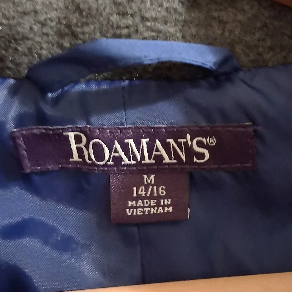 Roaman's Long Coat Evening Blue, M 14/16 - Picture 3 of 12